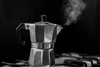 For a stovetop coffee pot, how tightly should you pack the coffee basket?  Also, what is the best way to bring the water to a boil: long an slow or  quick and