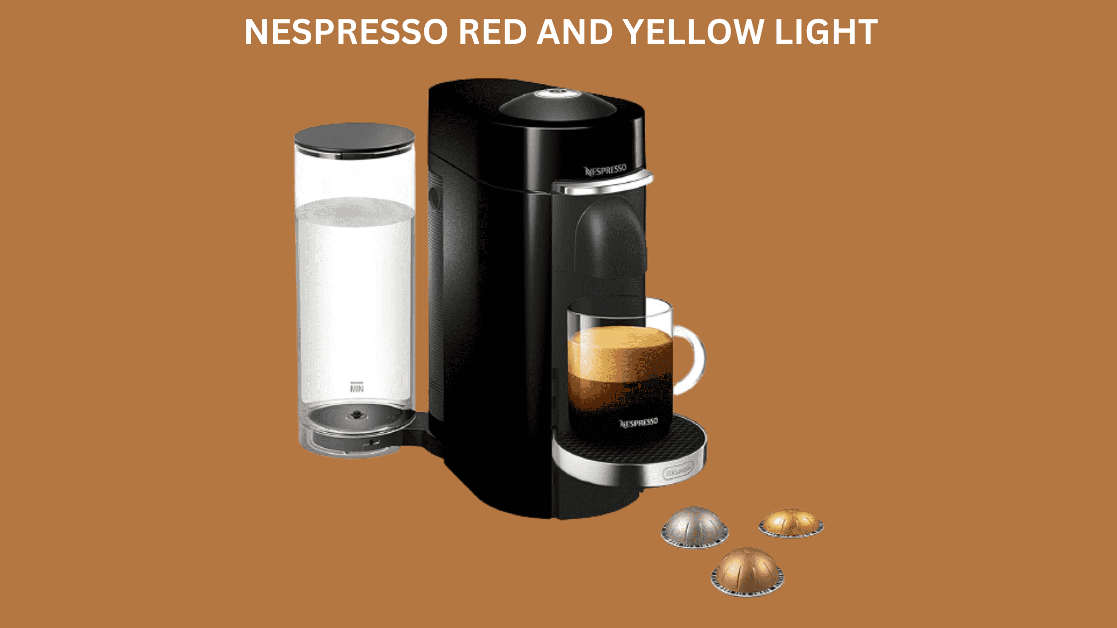 Nespresso Red and Yellow Light