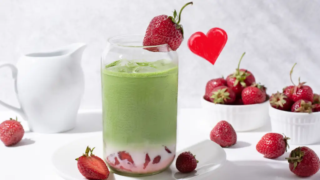 Strawberry Matcha Latte