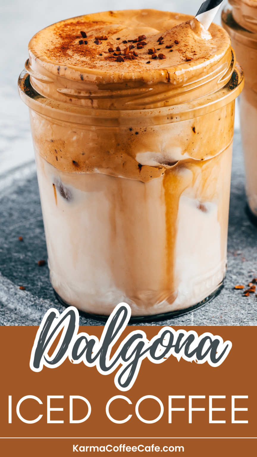 Dalgona Almond Milk Iced Coffee Recipe DairyFree & Delicious