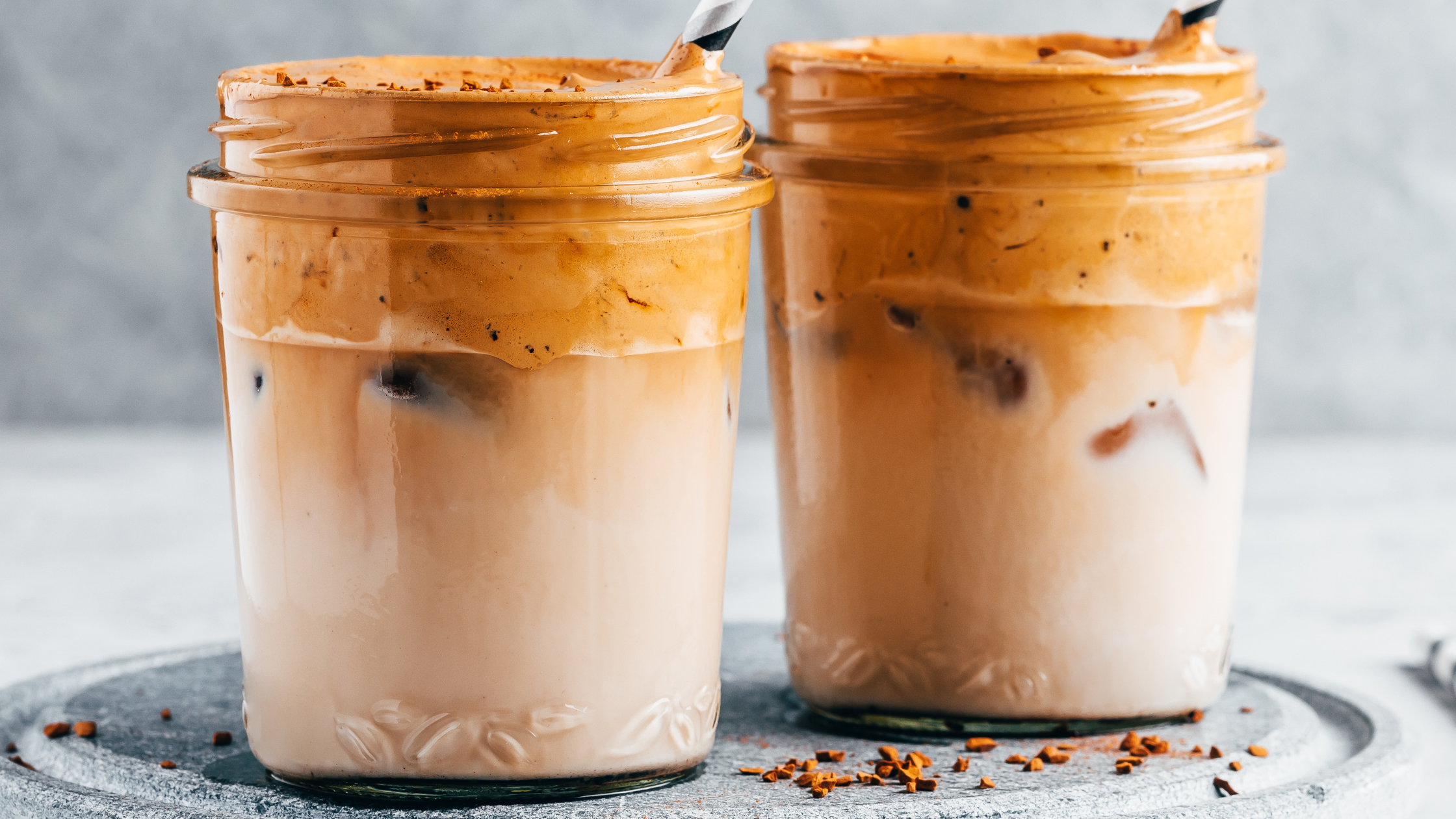 Dalgona Almond Milk Iced Coffee Recipe