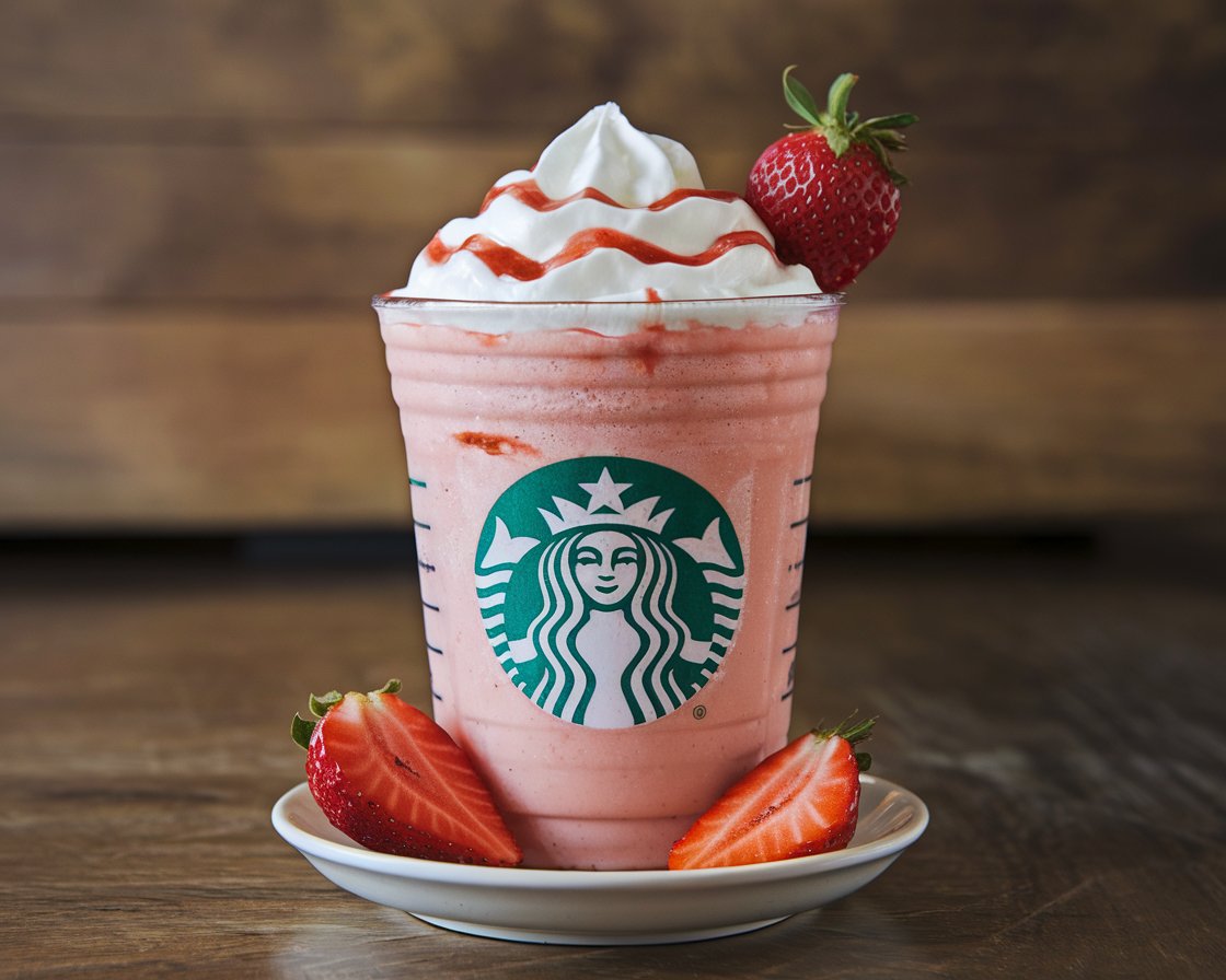 Homemade Strawberry Frappuccino